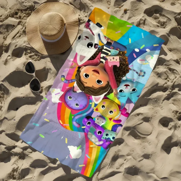Handtuch, Strand, schnell trocknend, niedlich, G-Gabbys, Pool, Camping, Handtücher, Reisen, Puppenhaus, weiches Geschenk, Cartoon, Fitnessstudio, Dusche, Sport 4