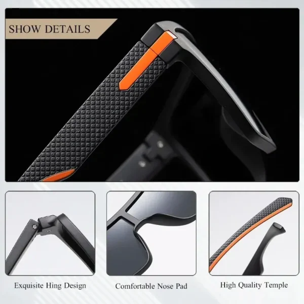 CRIXALIS Mode Polarisierte Sonnenbrille Für Männer Platz Übergroßen Anti Glare Fahrer Spiegel Sonnenbrille Frauen UV400 Brille Männlich 6