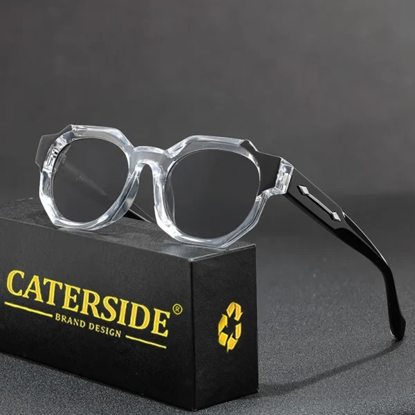 CATERSIDE Punk Quadratische Sonnenbrille Männer Vintage Dicken Rahmen Hochwertige Retro frauen Sonnenbrille Party und Urlaub Reise Brillen 3