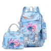 3-teiliger Stich-Rucksack, Federmäppchen, faltbare isolierte Kühltasche, Schultasche mit großem Fassungsvermögen, lässiger Tagesrucksack für den täglichen Gebrauch 4