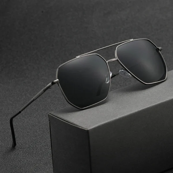 Neue Mode Männer Sonnenbrille Pilot Klassische Fahren Sonnenbrille Metall Rahmen Spiegel Freizeit Angeln Business Männer/frauen Eyeglassuv400 3