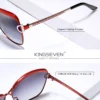 KINGSEVEN Damenbrille, Luxusmarke, Sonnenbrille, Farbverlauf, polarisierte Linse, runde Sonnenbrille, Schmetterling, Outdoor, Reisen 2