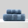 Einfaches Handtuch-Set für Dusche und Gesicht, 2 Stück/Set, 100 % Baumwolle, für Zuhause, Hotel, Badezimmer, Waschlappen, hochwertiges Handtuch-Set für Erwachsene und Kinder, Geschenk 4
