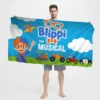 A-B-C B-Blippiing Kreatives Muster Mikrofaser-Strandtuch, saugfähig, schnell trocknend, weich, für Yoga, Schwimmresort, Bergsteigen 4