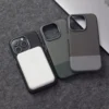 Luxus Business Hit Color Relief Ledertasche für iPhone 16 Plus 15 14 13 Pro Max magnetische kabellose Lade Legierung Objektivabdeckung 6