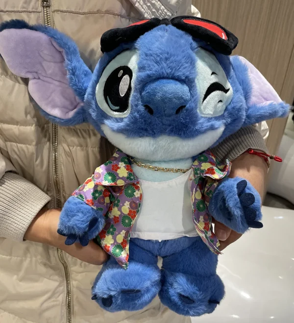 Heißer 30 cm Original Disney Kawaii Stich Coole Stil Lilo & Stitch Plüsch Puppen Stofftiere Hohe Qualität Kinder Spielzeug freundin Geschenk 6