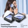 Für Samsung Galaxy Z Flip-6 Hülle Scharnierschutz mit äußerer Displayschutzfolie Robuste Rüstung All-Inclusive-Silikon-Telefonabdeckung 6