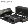 KINGSEVEN Klassische Sonnenbrille Männer Rechteck Legierung Rahmen Gläser Polarisierte UV400 Casual Trendy Fahren Brillen 2