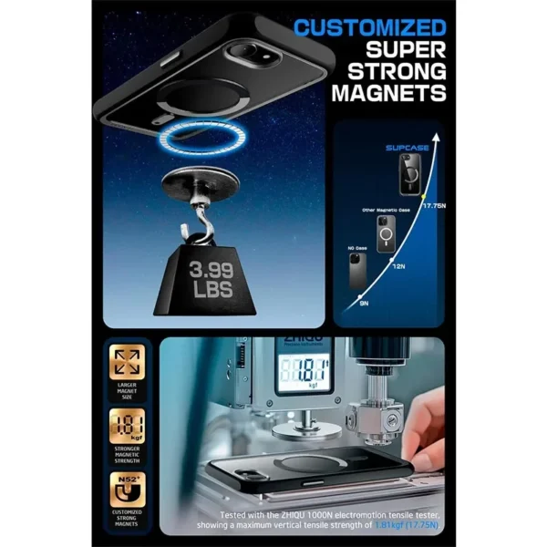 SUPCASE For iPhone 16e Case 6.1” 2025 ub mag schlanke stoß feste magnetische schutz hülle kompatibel mit magsafe 3