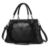 Weibliche einfarbige Patchwork Umhängetasche Frauen Designer Handtasche Tasche Damen Pu Leder Umhängetasche 2