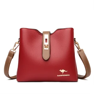 3-lagige Geldbörsen und Handtaschen mit großer Kapazität, Umhängetasche für Damen, Designer, hochwertiges Leder, modische neue Messenger-Umhängetasche 2