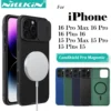 NILLKIN Für iPhone 16 Pro Max 16 Plus 15 Pro Max 15 Plus CamShield Pro Magnetische Schiebe Kamera Schutz Abdeckung Harte PC + TPU Abdeckung