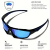 Modische Sport-Sonnenbrille, polarisiert, UV-Schutz, personalisierte Brille, runder Rahmen, Metall, Herren- und Damen-UV400-Brille 3