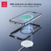 Xundd Hülle für Samsung Galaxy S25 Ultra S25 Plus S24 Ultra, magnetische Hülle mit Halterung, PC + TPU, klare Abdeckung für Samsung S25 Ultra 5