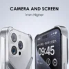 Luxuriöse randlose Aluminium-Handyhülle für iPhone 16 15 13 14 Pro Max, Metall X-Typ, abnehmbare Wärmeableitung, stoßfeste Abdeckung 6
