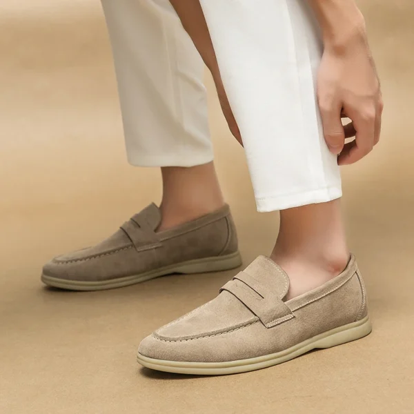 Slip-on Loafer für Männer Weiche Fahren Mokassins Hohe Qualität Wohnungen Männliche Wanderschuhe Wildleder Casual Loafer Sommer männer Schuh 4