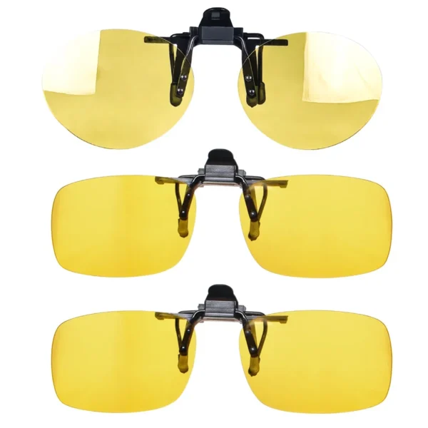 Clip-on-Sonnenbrille, blaues Licht blockierende orangefarbene Linse, Fahrclips, polarisierte Sonnenbrille, rote Clip-on-Brille, polarisierter Clip-on 6