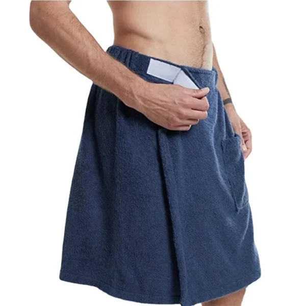 Männer weich tragbar Badet uch mit Tasche Bade mäntel Dusche Wrap Sauna Fitness studio Schwimmen Badehaus Spa Strand tuch Toalla de Playa 4