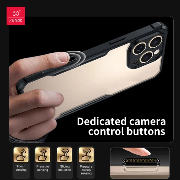 Xundd Schutzhülle für iPhone 16 Pro 16 Pro Max mit Kamera-Steuerung, Capture-Taste, Airbag, stoßfeste Schutzhülle mit magnetischem Ständer 2