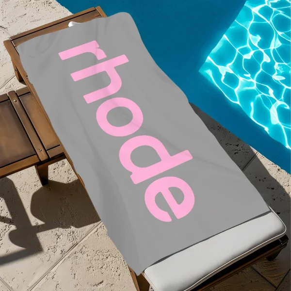 Luxusmarke Fashion R-Rhode-Girl Handtuch Weiches Pool-Geschenk für Reisen, Fitnessstudio, Dusche, Camping, schnell trocknend, Sport, großes Strandtuch 6