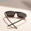 TR90 Männer Frauen Rechteck Vollrand Brille mit Federscharnier Magnetische Clip-On Polarisierte Sonnenbrille für verschreibungspflichtige Gläser
