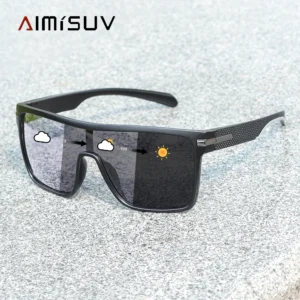 AIMISUV Mode Polarisierte Photochrome Sonnenbrille für Männer Frauen Outdoor Sport Radfahren Sonnenbrille Brille Angeln Shades UV400