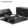 KINGSEVEN Quadratischer Rahmen Sport Polarisierte Sonnenbrille Damen Herren Sonnenbrille UV400 Brille Brillen zum Fahren