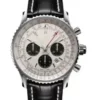 Hochwertige neue Herrenuhr aus Edelstahl, Silber, Roségold, Sport, Schwarz, Blau, Braun, Lederarmband, Quarz-Chronographenuhren 3