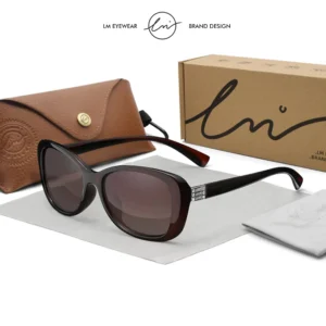 Lm Marke junge Stil Frauen Sonnenbrille Farbverlauf polarisierte Fahr brille Luxus Design Damen elegante Lunette de Soleil Femme