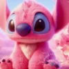 Stitch Lilo & Stitch 5D-Diamant-Malerei-Set zum Selbermachen, Diamant-Stickerei, Kreuzstich, handgefertigte Kunst, Geschenk, Basteln, Heimdekoration