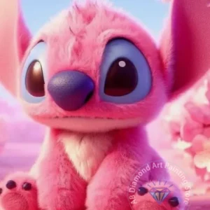 Stitch Lilo & Stitch 5D-Diamant-Malerei-Set zum Selbermachen, Diamant-Stickerei, Kreuzstich, handgefertigte Kunst, Geschenk, Basteln, Heimdekoration