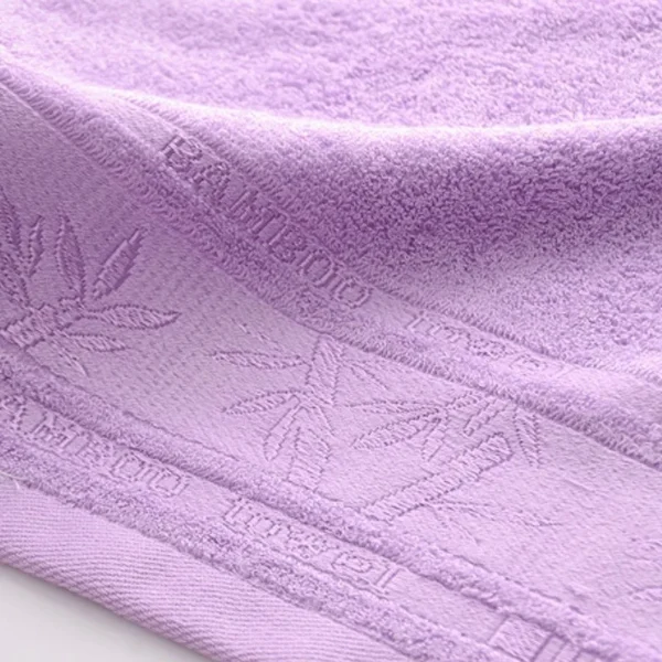 2 Stück Bambusfaser-Handtücher-Set, 34 x 74 cm, 70 x 140 cm, Gesicht, Dusche, Geschenk, Handtuch, Unternehmen, Arbeitsversicherung, Geschenk, bestickte Handtücher, Großhandel 3