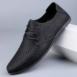 Sommer aushöhlen Lederschuhe Männer Luxus italienische Männer lässig handgemachte Mokassins Designer atmungsaktive Boots schuhe Zapatos Hombre