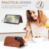 Fingerring-Reißverschluss-Geldbörse mit Kartenhalter-Handyhülle für Samsung Galaxy A35 A25 A55 A73 A72 A71 A53 A15 A13 5G Lederhülle 3