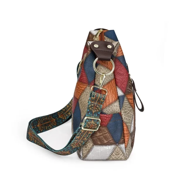 Mode Kontrast Farbe Große Kapazität Weibliche Einkaufstasche PU Leder dame Schulter Tasche Marke Designer frauen Eimer Handtaschen 5