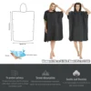.Mikrofaser Surf Poncho Handtuch Poncho Schnelltrocknendes Handtuch Hoodie Strandrobe Wickelponcho Badetuch Strandponcho Erwachsene 2
