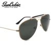 SunCubic Herren-Sonnenbrille, klassischer UV-Schutz, Metall, Gold, Gra, Vintage-Brille, Oculos De Sol, zum Einkaufen, Reisen, MST112