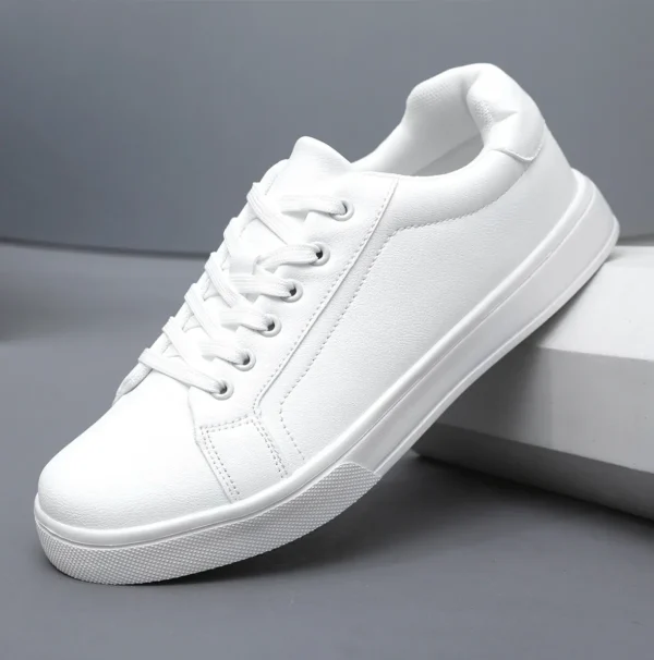 Herrenschuhe, Skateboard-Schuhe für Herren, Turnschuhe, leichte weiße und schwarze Sportschuhe