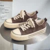 YRZL Herren Damen Canvas Sneakers Rutschfeste Wanderschuhe Leichte, bequeme, lässige Skateboard-Schuhe für Paare Outdoor-Sportarten 2