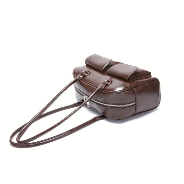 Modische Achseltasche, hochwertige, vielseitige Handtasche, Nischendesign, Damen-Umhängetasche, Retro-Geldbörsen und Handtaschen aus Pu-Leder 3