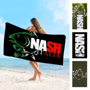 Nash Angelhandtuch, Mikrofaser-Strandtuch, saugfähig, schnell trocknend, weich, für Yoga, Schwimmresort, Bergsteigen