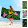 Palmblätter Handtuch Mikro faser Strand tuch saugfähig schnell trocknen weich Yoga Schwimmbad Bergsteigen Handtuch