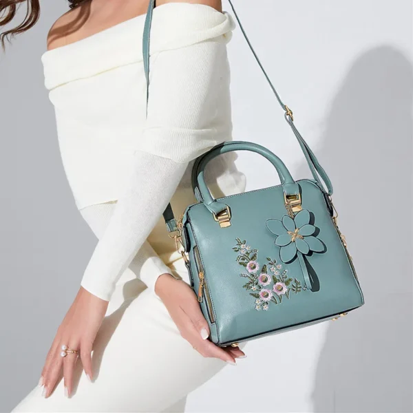 Yogodlns Luxus Stickerei Handtasche Für Frauen PU Leder Quaste Umhängetasche Designer Griff Tasche Marke Weibliche Schulter Tasche bolso 3
