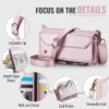 CaseMe Flip Leder Handyhülle für Samsung Galaxy Z Fold 6 5 4 3 S25 Plus S24 FE S23 Ultra S22 S21 S20 Reißverschluss Wallet Card Cover 4