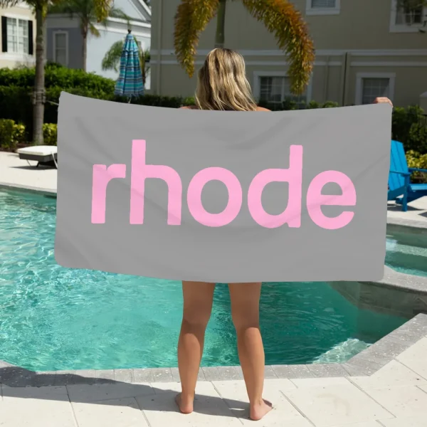 Luxusmarke Fashion R-Rhode-Girl Handtuch Weiches Pool-Geschenk für Reisen, Fitnessstudio, Dusche, Camping, schnell trocknend, Sport, großes Strandtuch 2