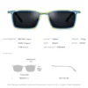 FONEX Titan-Sonnenbrille für Damen, neu im trendigen Markendesign, polarisierte Sonnenbrille, hochwertige japanische quadratische Farbtöne 85804 5