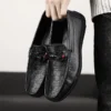 Mode Leder Männer Casual Schuhe Slip auf Formale Faulenzer Luxus Marke Komfortable Männer Mokassins Italienische Weiche Männliche Fahren Schuhe