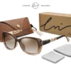 LM 2024 frauen Sonnenbrille Gradienten Polarisierte Linse Luxus Design Damen Elegante UV400 Mode Brillen Lunette De Soleil Femme