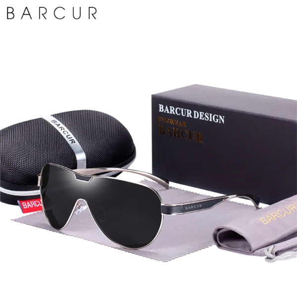 BARCUR Fahren Polarisierte Sonnenbrille Männer Marke Designer Sonnenbrille Für Männer Sport Brillen Lunette De Soleil Homme 5