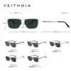 VEITHDIA Marke Herren-Sonnenbrille, quadratisch, Edelstahl, hochauflösende Nylonlinsen, polarisierte Brille mit UV400-Schutz 8210 4